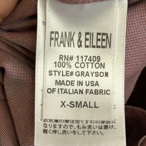 Frank Eileen Shirt Womens XS Red Plaid Grayson Relaxed Lightweight Button Up Top - Picture 8 of 8